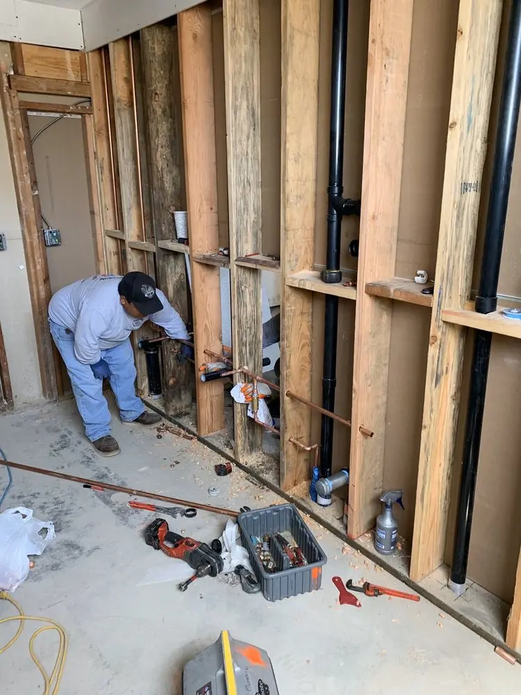 Commercial rough-in plumbing for Water Heater Replacement in Cherry Ridge